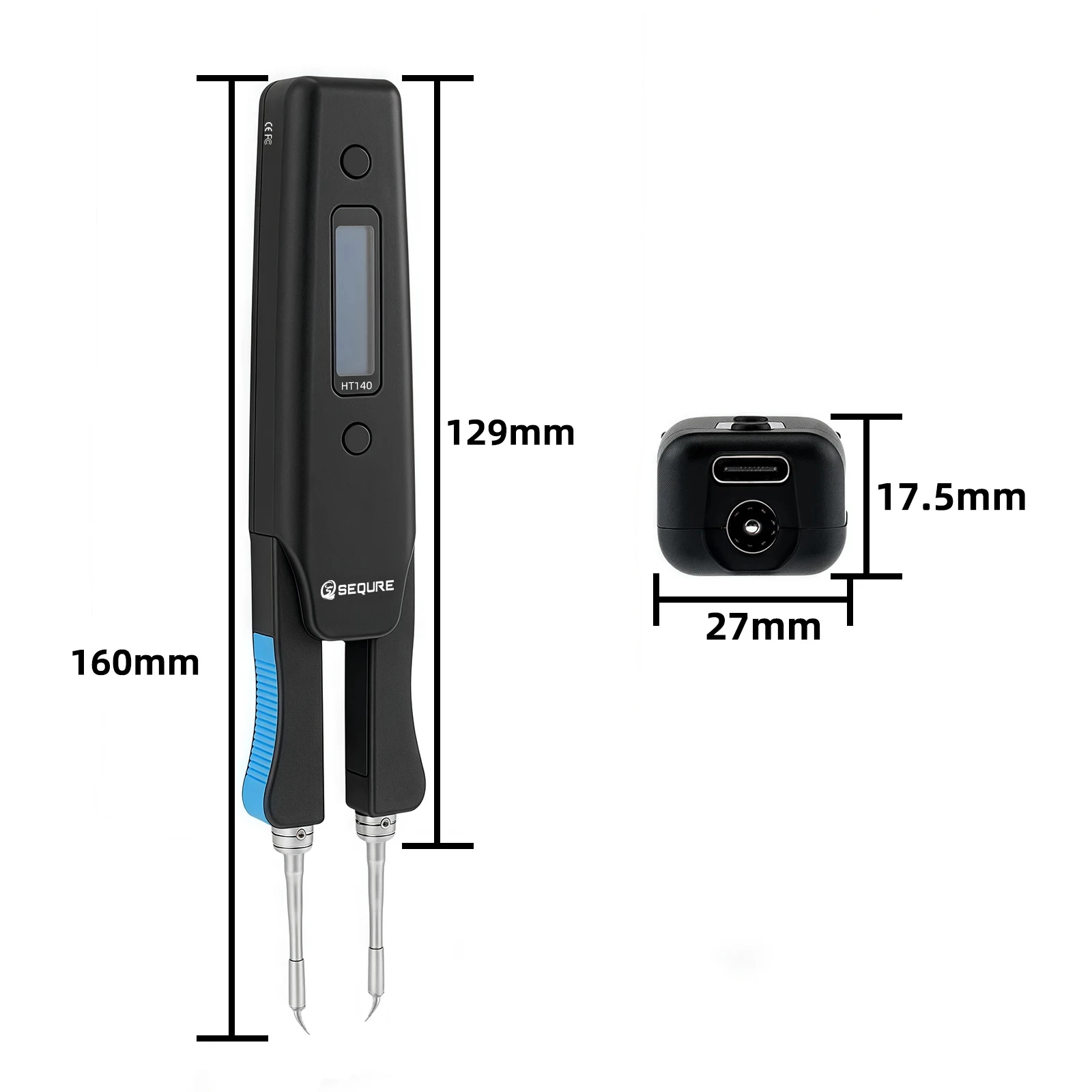 SEQURE HT140 2 IN 1 Soldering  - Smd Tweezer Set ulasan dan harga