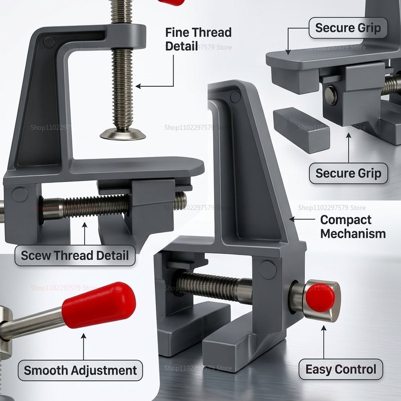 Aluminum Mini Table Bench Vice - Electronics Repair Hobby ulasan dan harga