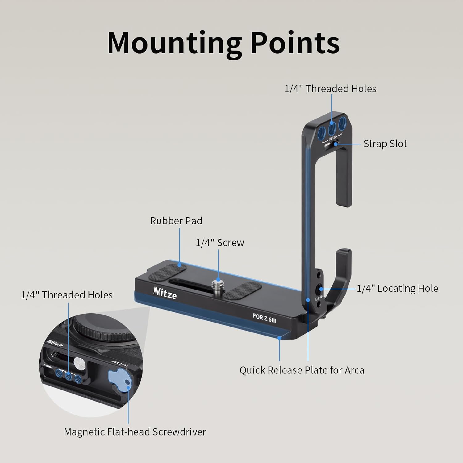 Nitze camera L Bracket for Nik - Nikon Camera Z6 Iii ulasan dan harga