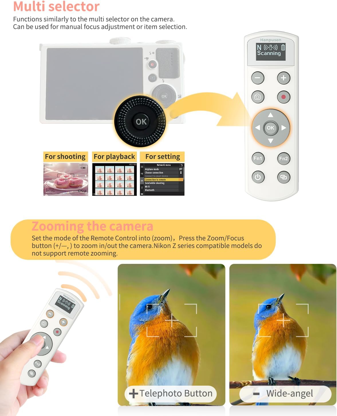 White ML-L7 USB-C Wireless Rem - Nikon Camera Z6 Iii ulasan dan harga