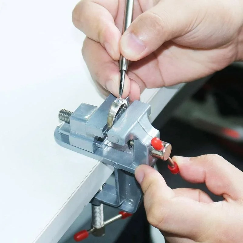 Mini Bench Vise Table Clamp Sc - Electronics Repair Hobby ulasan dan harga