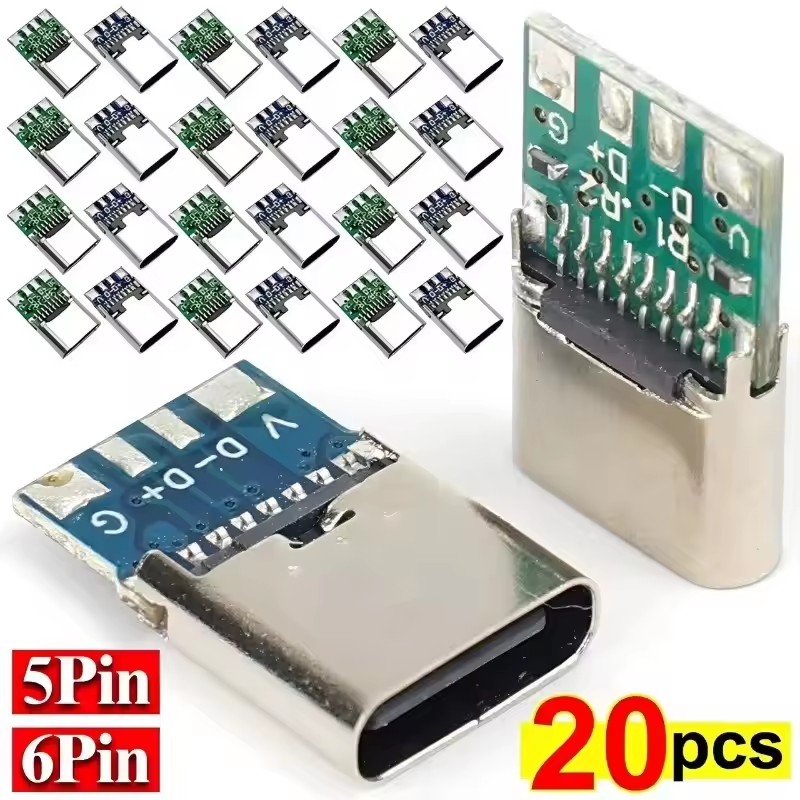 1-20Pcs Type C Female Connecto - Pcb Holder Clamp ulasan dan harga