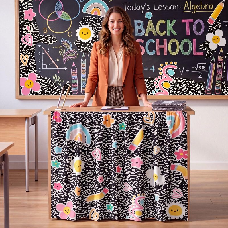 VIKAMA Back To School Cartoon  - Back Cover Adhesive ulasan dan harga