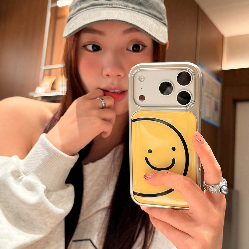 Ins Minimalist Lines Smiling F - Back Cover Adhesive ulasan dan harga