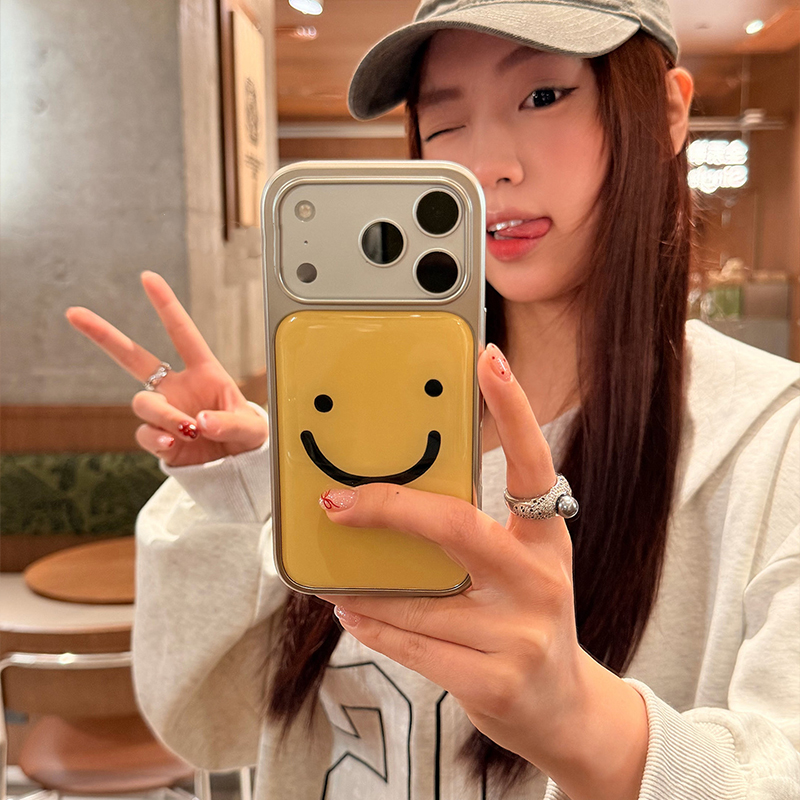 Ins Minimalist Lines Smiling F - Back Cover Adhesive ulasan dan harga
