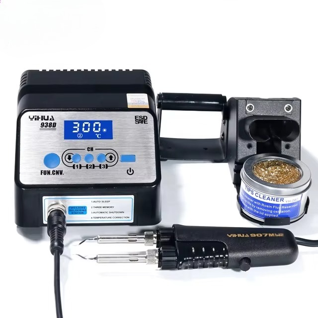 938D Portable Tweezers Solderi - Smd Tweezer Set ulasan dan harga