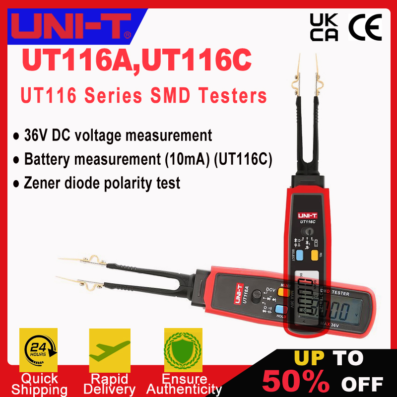 UT116A UT116C Digital Tweezers - Smd Tweezer Set ulasan dan harga